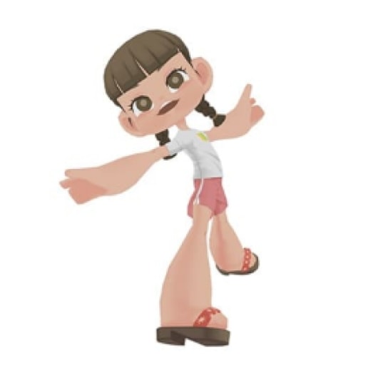 FIGHT CLUB おさげの女性キャラクターモデル