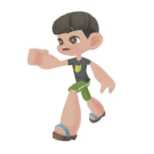 FIGHT CLUB Tシャツ姿の男性キャラクターモデル