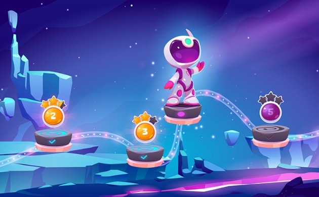 2等身の3DCGゲームキャラクター