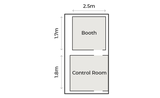 ジーアングル恵比寿Bスタジオ フロアマップ